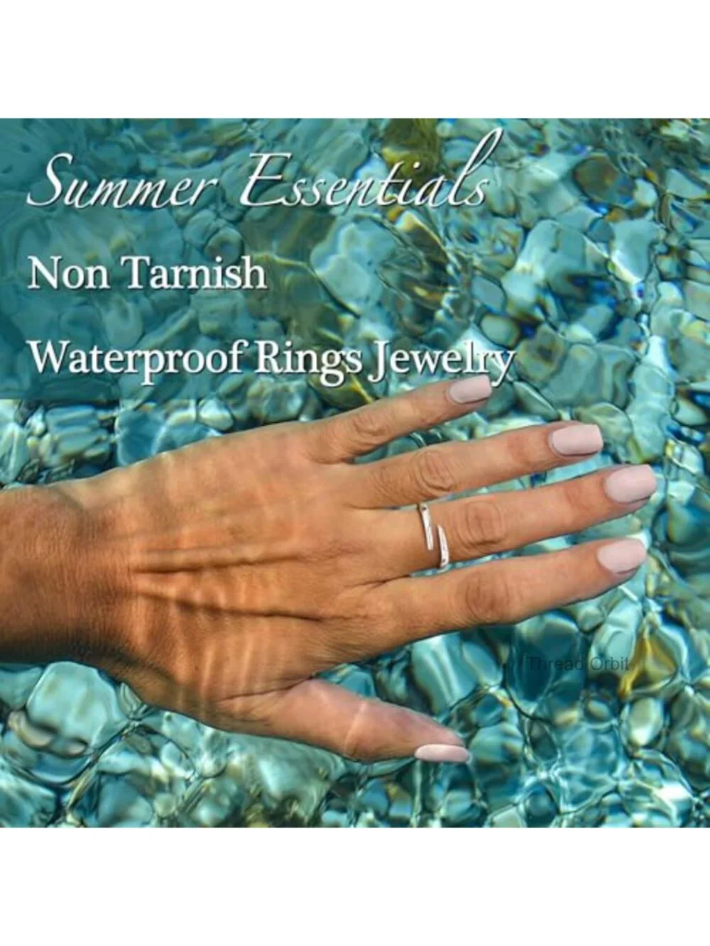 Eternity Band Ring Non Tarnish Promise Ring for Women Stainless Steel